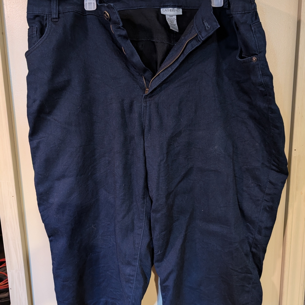 Catherines Blue Capris Classic Style
